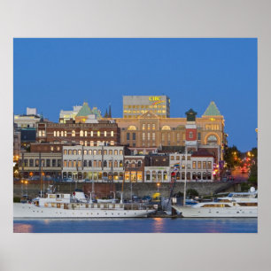 De binnenhaven in Victoria British Columbia Poster
