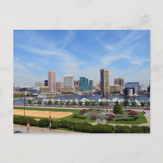 De binnenhaven van Baltimore Briefkaart (Voorkant)