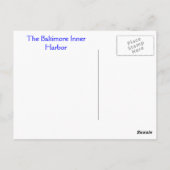 De binnenhaven van Baltimore Briefkaart (Achterkant)