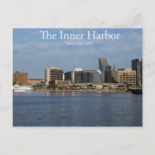 De binnenhaven van Baltimore Briefkaart