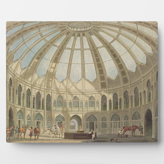 De binnenkant van de Stallen, van "Uitzichten van  Fotoplaat (Voorkant)