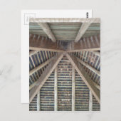 De binnenkant van een houten dak briefkaart (Voorkant / Achterkant)