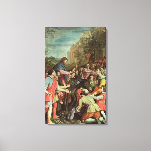 De binnenkomst van Christus in Jeruzalem Canvas Afdruk (Voorkant)
