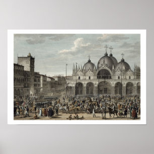 De binnenkomst van de Fransen in Venetië en de die Poster