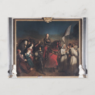 De binnenkomst van Joan of Arc in Orleans Briefkaart