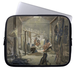 De binnenlandse zaken van een kabinet van een Mand Laptop Sleeve
