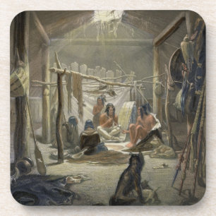 De binnenlandse zaken van een kabinet van een Mand Onderzetter