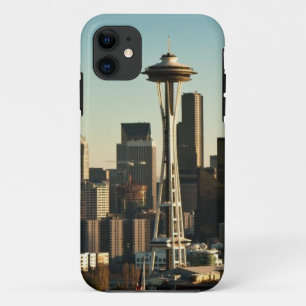 De binnenstad van Seattle skyline en Space Needle iPhone 11 Hoesje