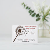 De 'Birthday'-projectoerkaarten Visitekaartje (Staand voorkant)