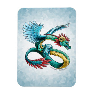 De Birthstone Dragon van december: Turquoise Magneet