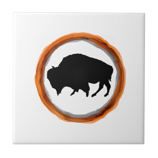 DE BISON-CYCLUS TEGELTJE (Voorkant)