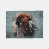 De Bison - Fleece Deken (Voorkant (Horizontaal))