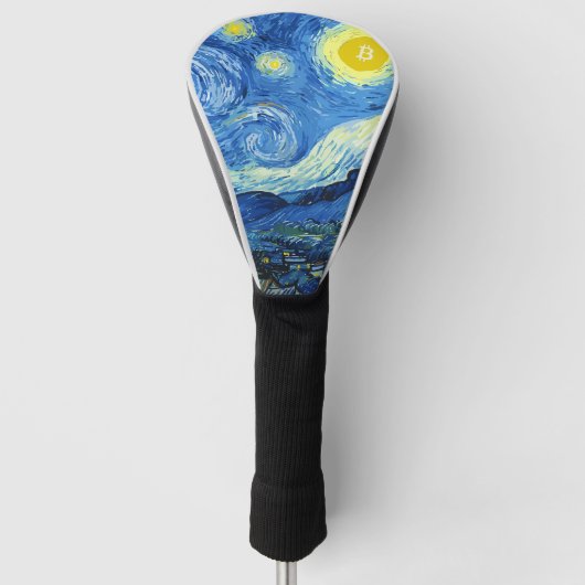De bitcoinnacht golfheadcover (Voorkant)