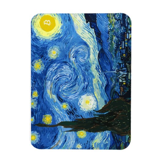 De bitcoinnacht magneet (Verticaal)