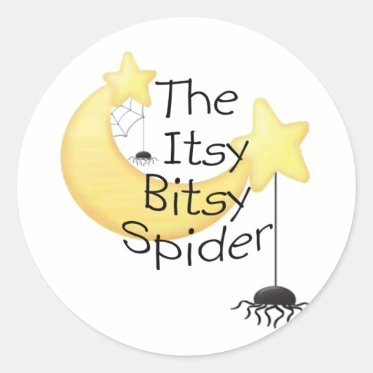 De bitsy spin ronde sticker (Voorkant)