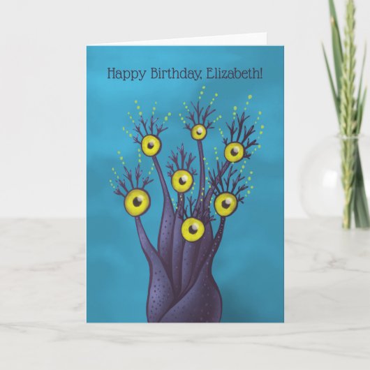 De bizarre Koele Verjaardag van de Naam van het Kaart (Voorkant)