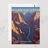 De Black Canyon van het Gunnison National Park Briefkaart (Voorkant / Achterkant)