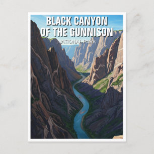 De Black Canyon van het Gunnison National Park Briefkaart