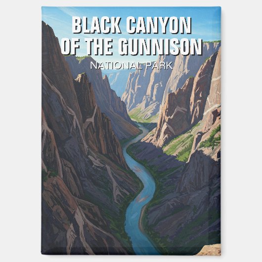 De Black Canyon van het Gunnison National Park Magneet (Voorkant)