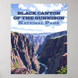 De Black Canyon van het Gunnison National Park Poster