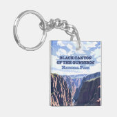 De Black Canyon van het Gunnison National Park Sleutelhanger (Voorkant Links)