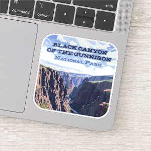 De Black Canyon van het Gunnison National Park Sticker