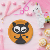 De Black Cat Paper Borden Papieren Bordje (Feest)