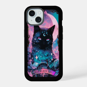 De Black Cat Tarot Kaart Witchy Vibes iPhone case iPhone 15 Hoesje