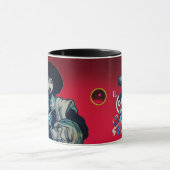 DE BLACK CORSAIR Red Burgundy Ruby Gemstone Mok (Midden)