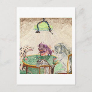 De Blackjack-spelers Briefkaart