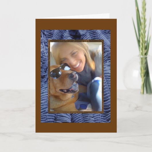 De bladeren handtastelijk worden Print Kaart (Voorkant)