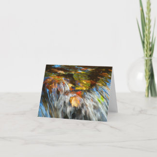 De Bladeren Notecard van Waterfalling Kaart