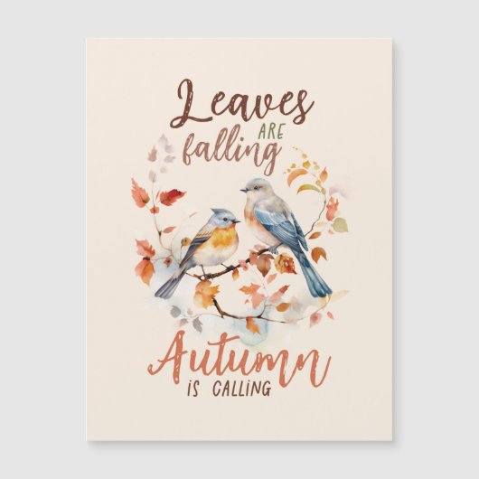 De bladeren vallen, de herfst roept (Voorkant)