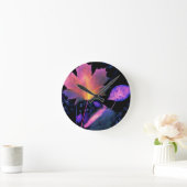 De Bladeren van de herfst in Neon Ronde Klok (Huis)