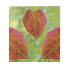 De bladeren van de liefde van natuur notitieblok