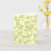De Bladeren van Ginkgo Kaart (Gele Bloem)