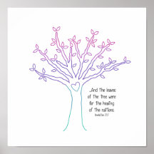 De bladeren van het boom-Poster