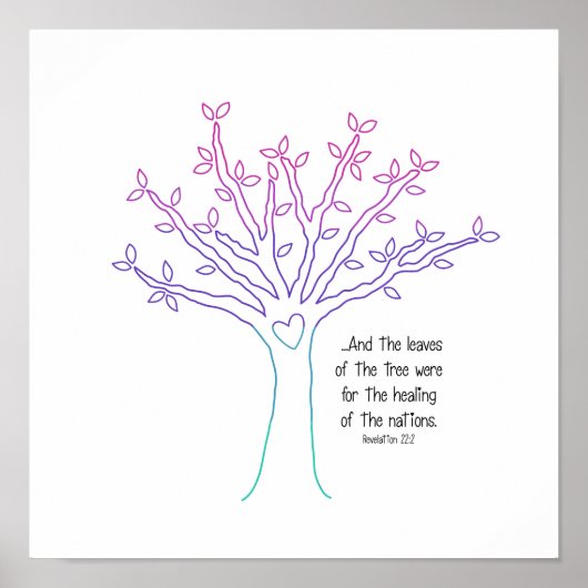 De bladeren van het boom-Poster Poster (Voorkant)