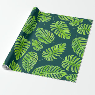 De bladeren van Monstera, tropisch Cadeaupapier
