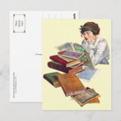 De bladwijzer die een tijdschrift van de Mode lees Briefkaart (Voorkant / Achterkant)