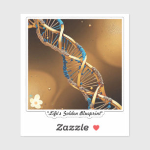 De blauwdruk van het leven onthuld sticker