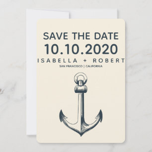 De blauwe anchor   Weddenschap Save the Date