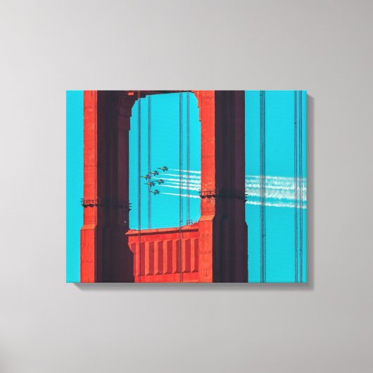 De Blauwe Angels Canvas Afdruk (Voorkant)