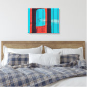 De Blauwe Angels Canvas Afdruk (Insitu (Slaapkamer))