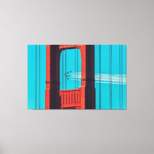 De Blauwe Angels Canvas Afdruk (Voorkant)