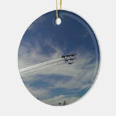 De Blauwe Angels Keramisch Ornament (Links)