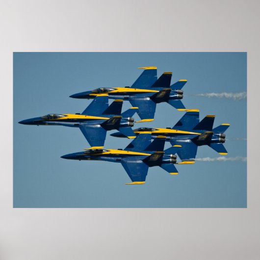 De Blauwe Angels Poster (Voorkant)