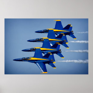 De Blauwe Angels Poster