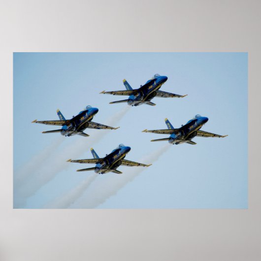 De Blauwe Angels Poster (Voorkant)