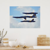 De Blauwe Angels Poster (Keuken)